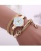 Reloj Leather Quartz Bracelet Womens Watch