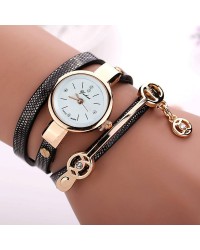 Reloj Leather Quartz Bracelet Womens Watch